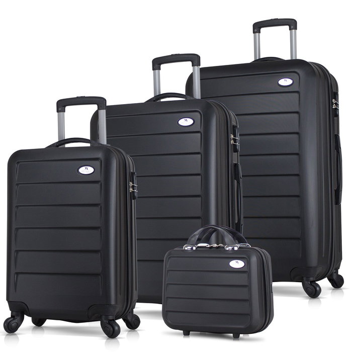 Zoozie Bags Juego de maletas de 4 piezas Negro Zoozie Bags Juego de maletas de 4 piezas Negro